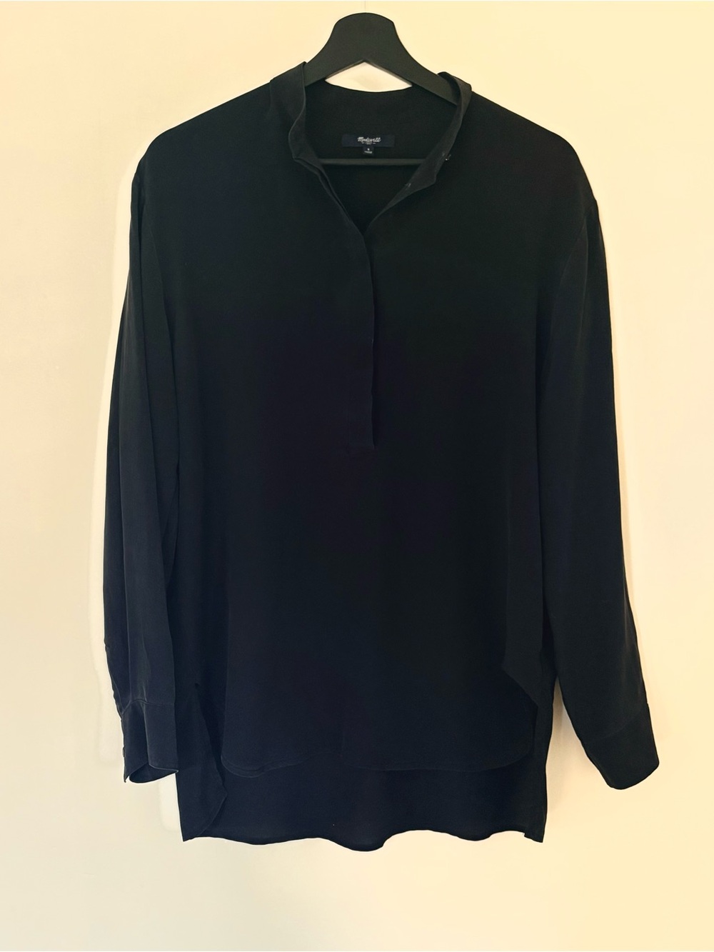 Madewell Sandwashed Silk Top